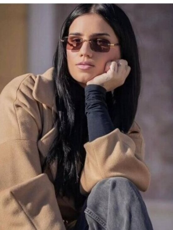 Gucci GG1221S 004 Sunglasses Gold Rectangle Frame, Burgundy Gradient Lenses main image 12